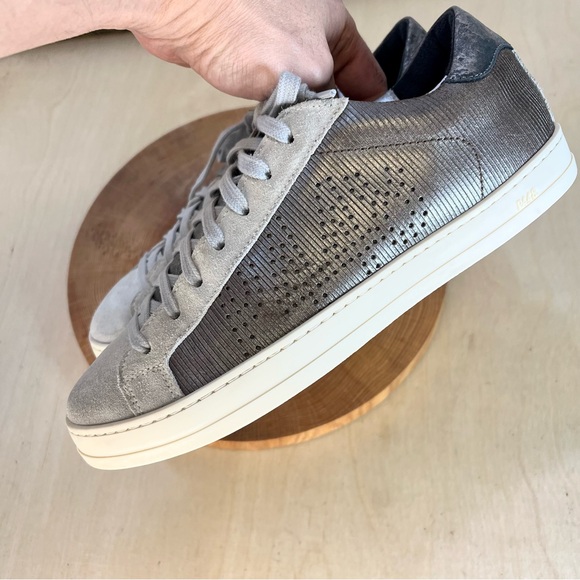 *P448 | John Sneaker in Roccia Suede Leather Low Top Sneakers Size 39/8.5-9 - Picture 11 of 16